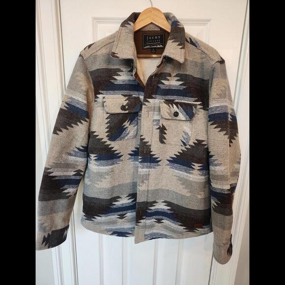 Jachs New‎ York Fleece Lined Button Up Jacket Mens Size M - Picture 1 of 4
